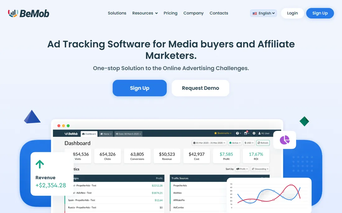 BeMob homepage