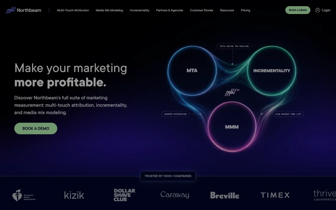 Northbeam homepage