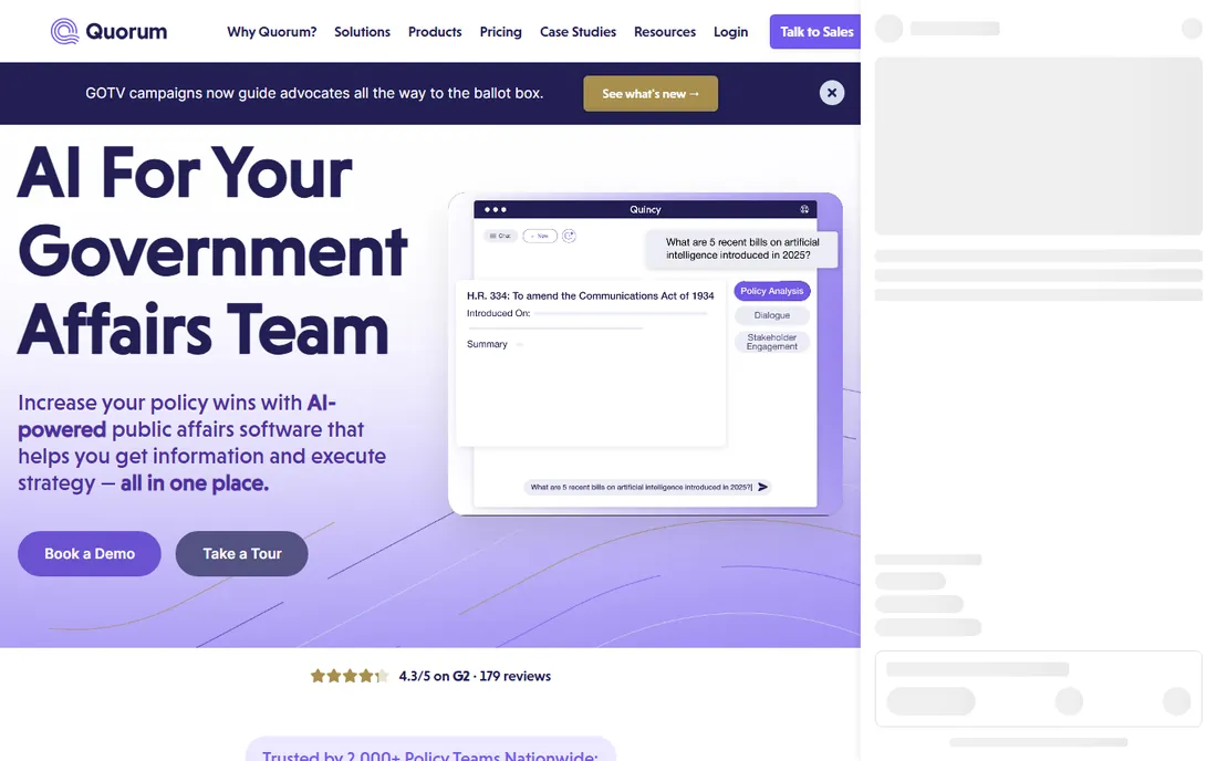 Quorum homepage
