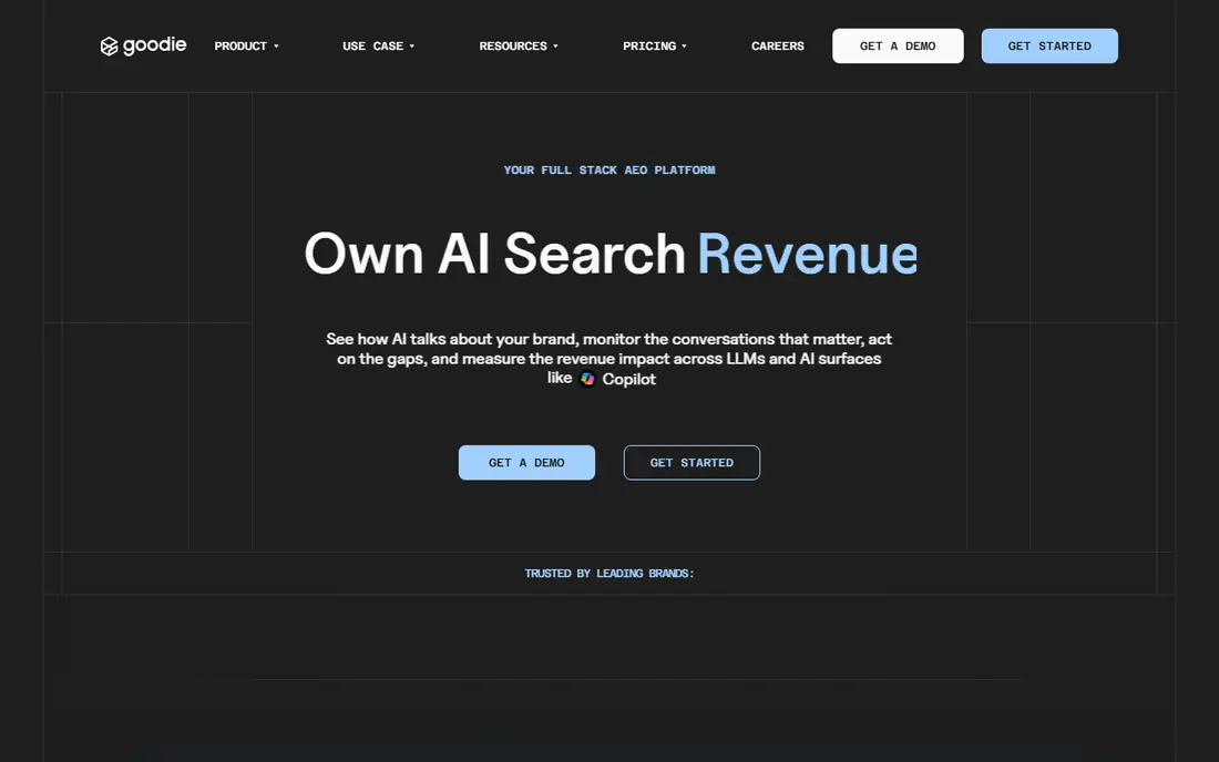 Goodie AI homepage