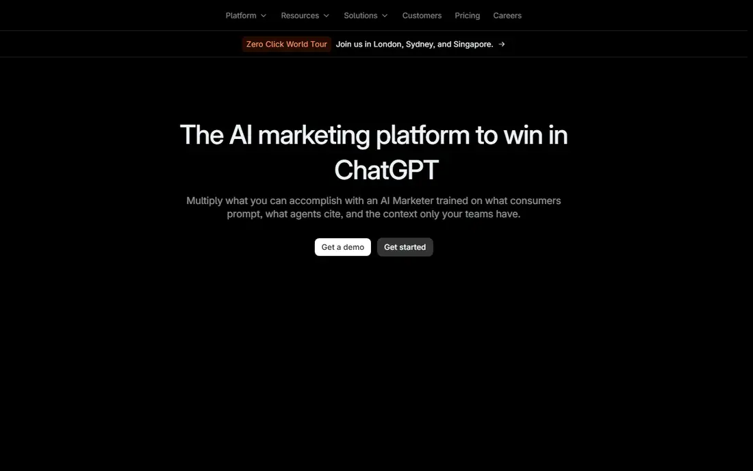 Profound homepage
