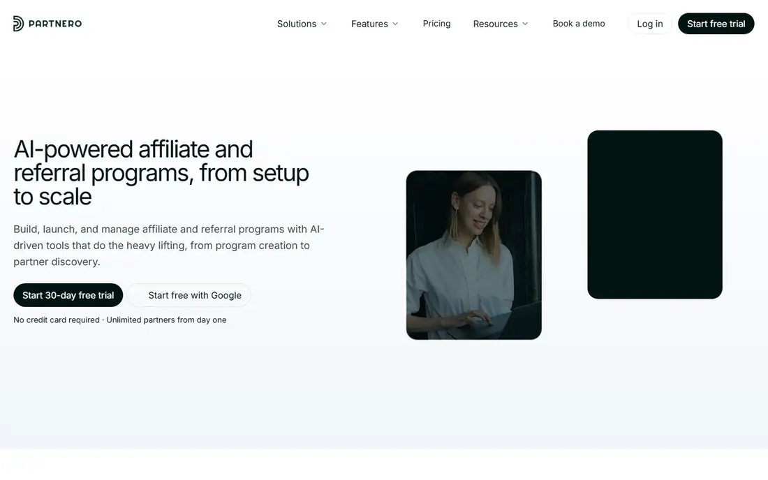 Partnero homepage