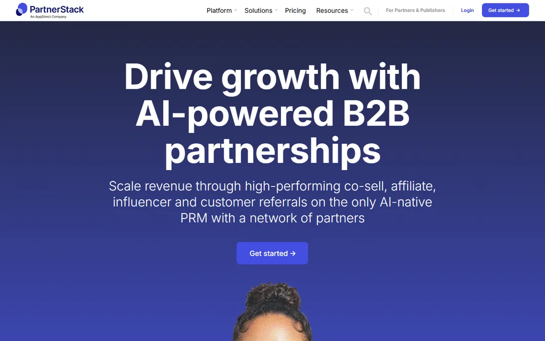 PartnerStack homepage