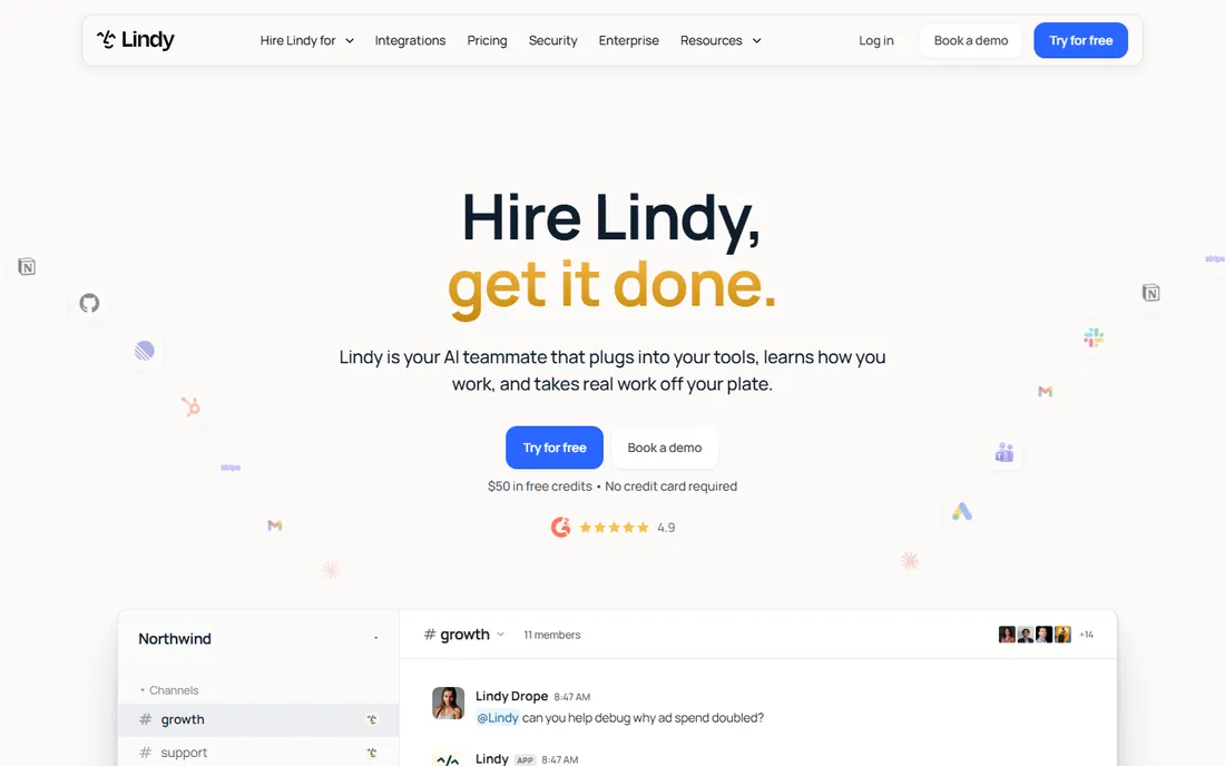 Lindy homepage