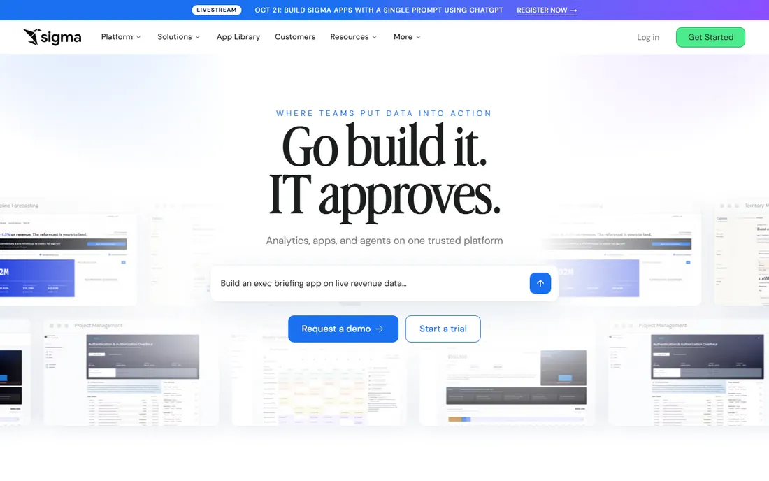 Sigma homepage
