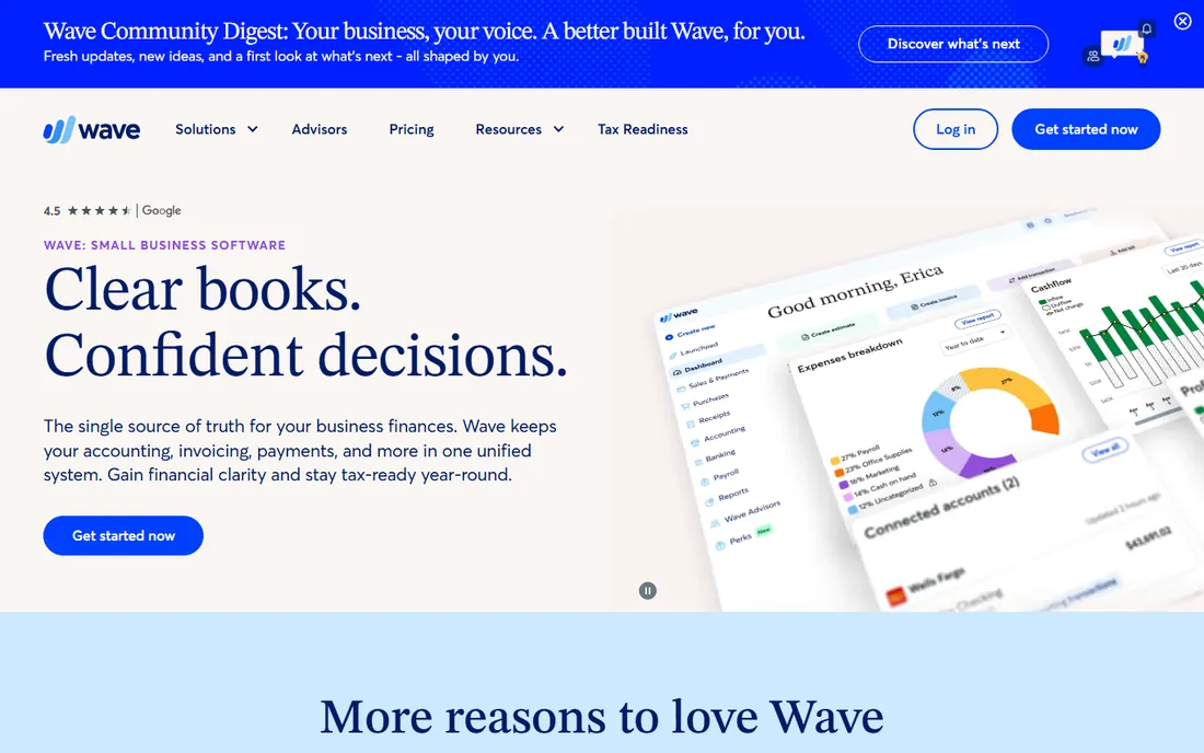 Wave homepage