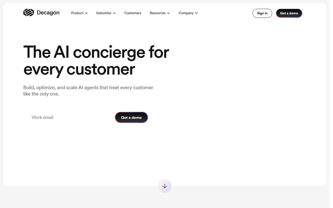 Decagon homepage