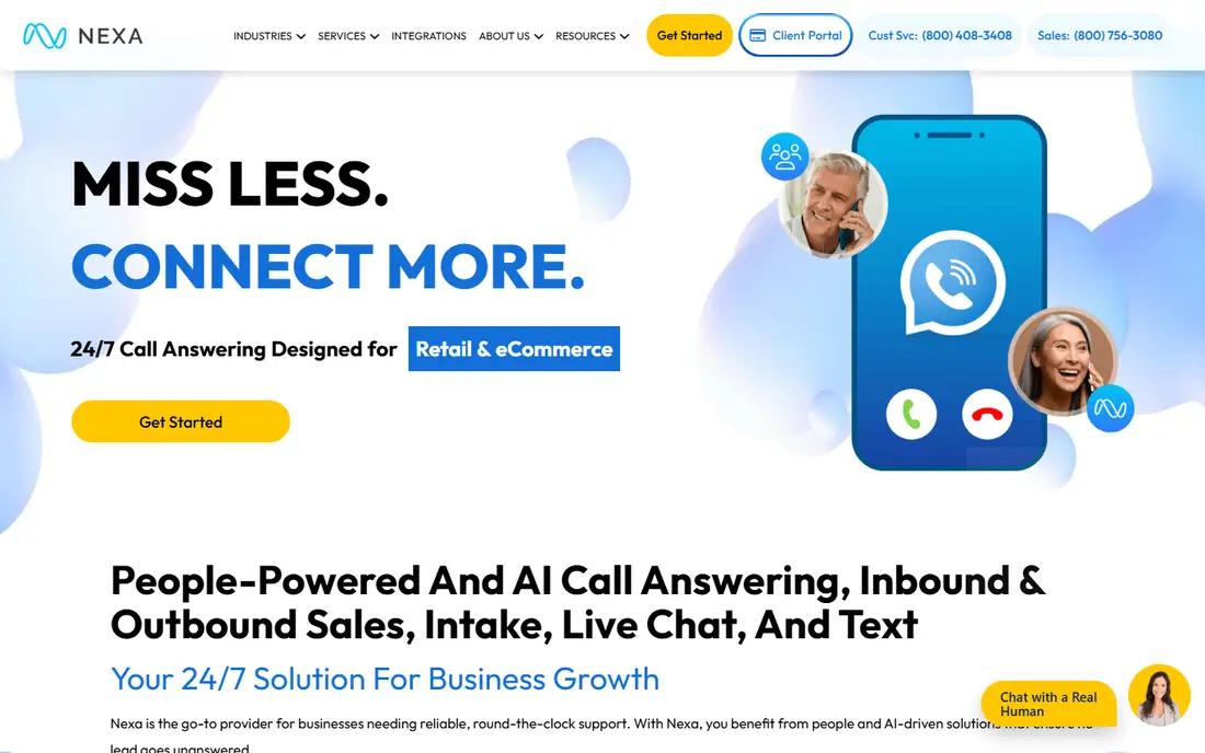 Nexa homepage