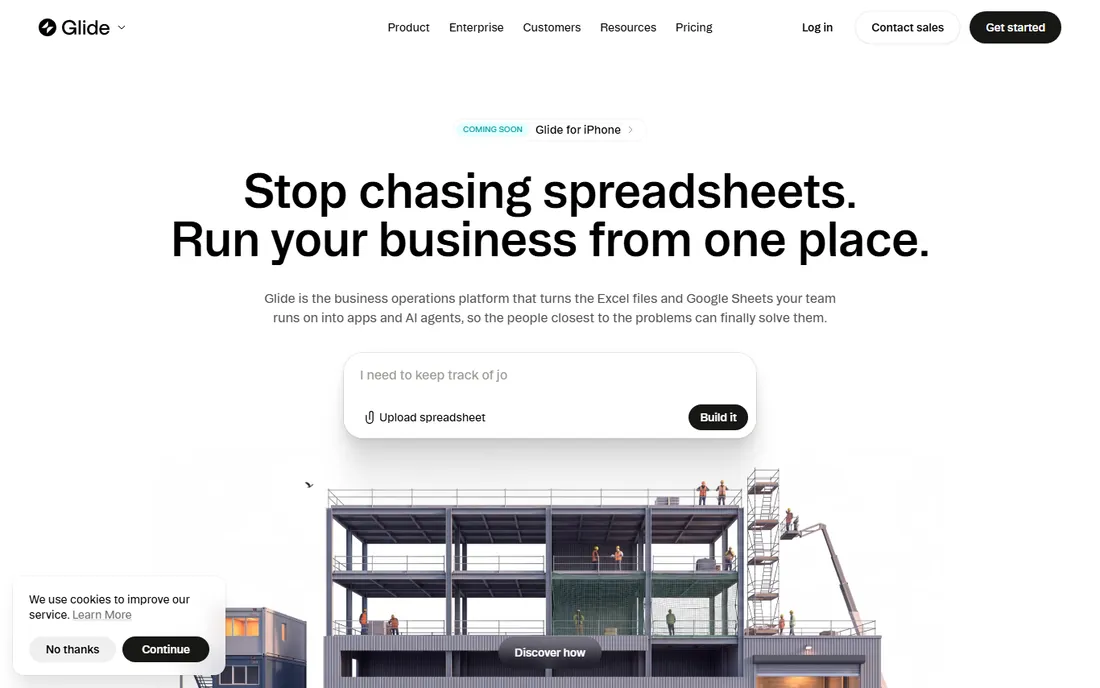 Glide homepage