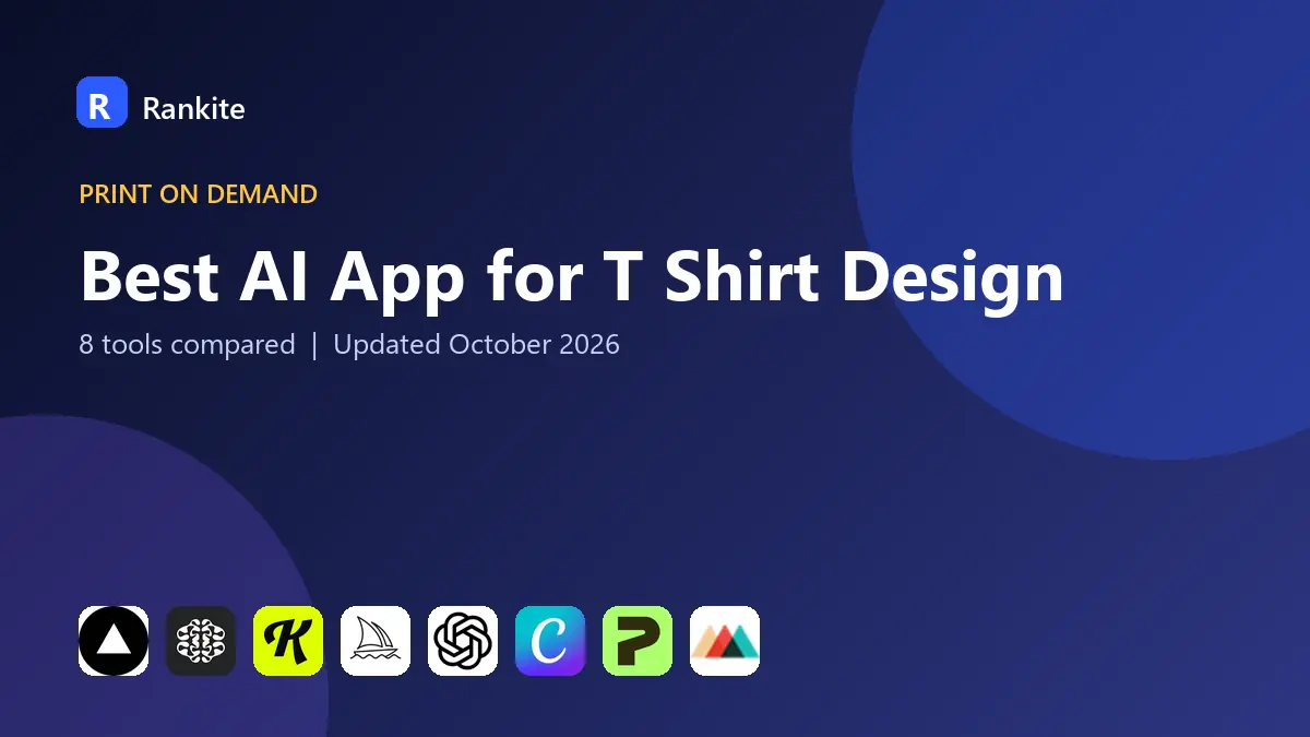 Best AI App for T Shirt Design in 2026: 8 Tools Compared