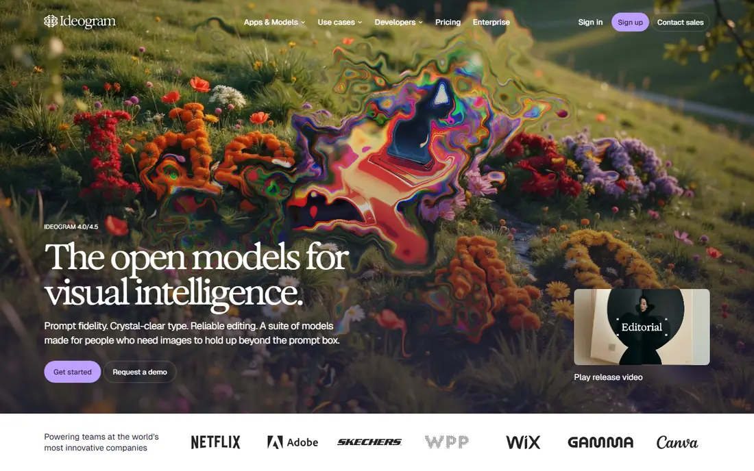 Ideogram homepage