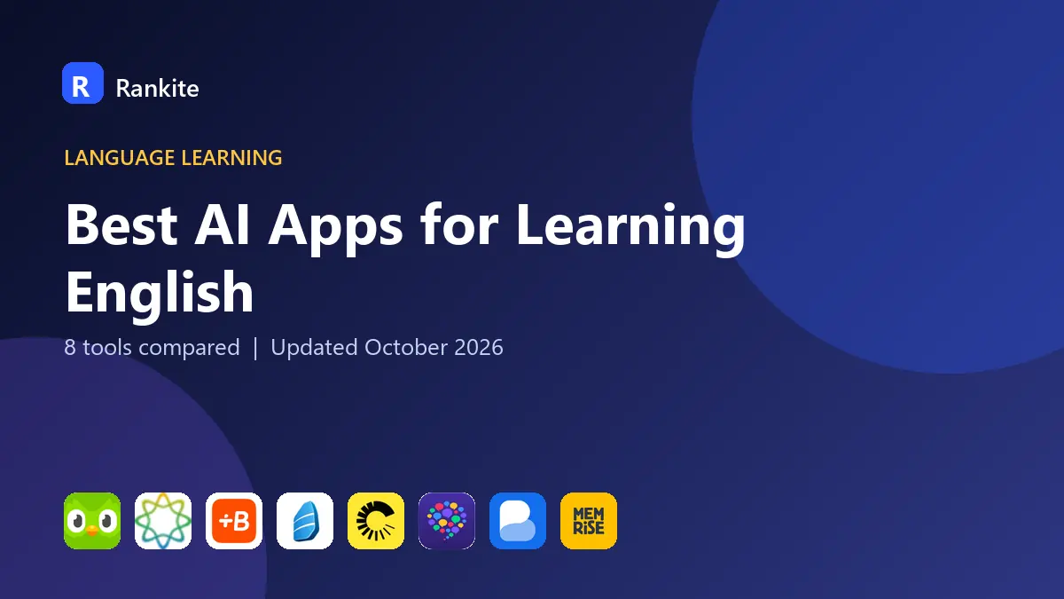 Best AI Apps for Learning English in 2026: 8 Tools Compared