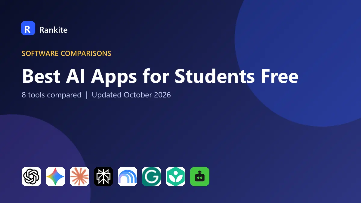 Best AI Apps for Students Free in 2026: 8 Apps Compared