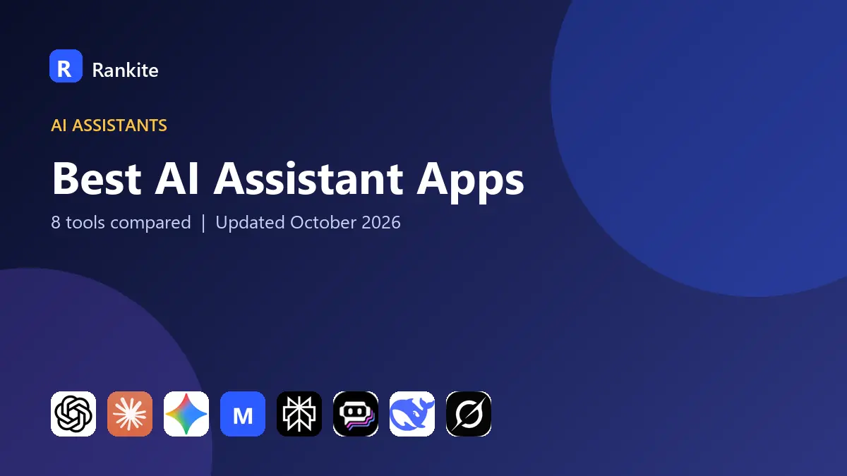 Best AI Assistant Apps in 2026: 8 Compared