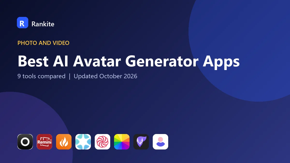 Best AI Avatar Generator Apps in 2026: 9 Apps Compared