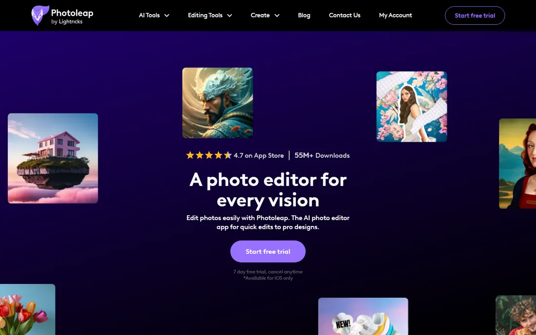 Photoleap homepage