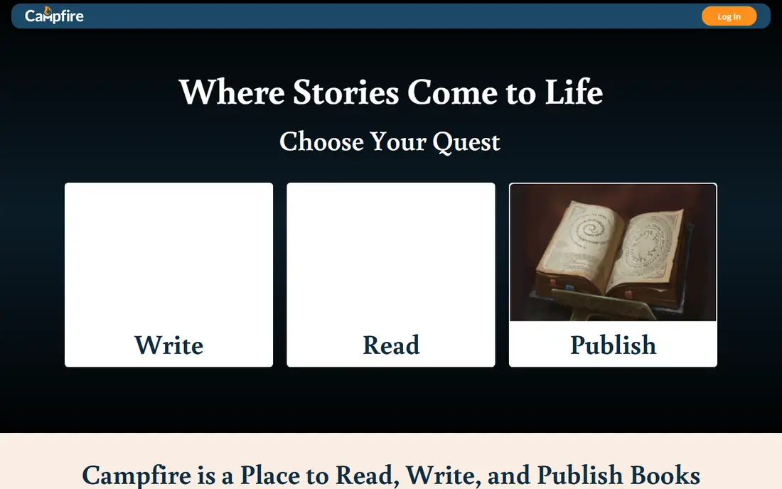 Campfire homepage
