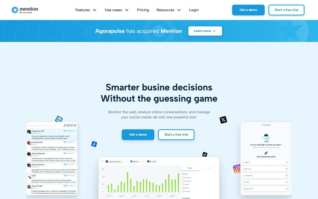 Mention homepage