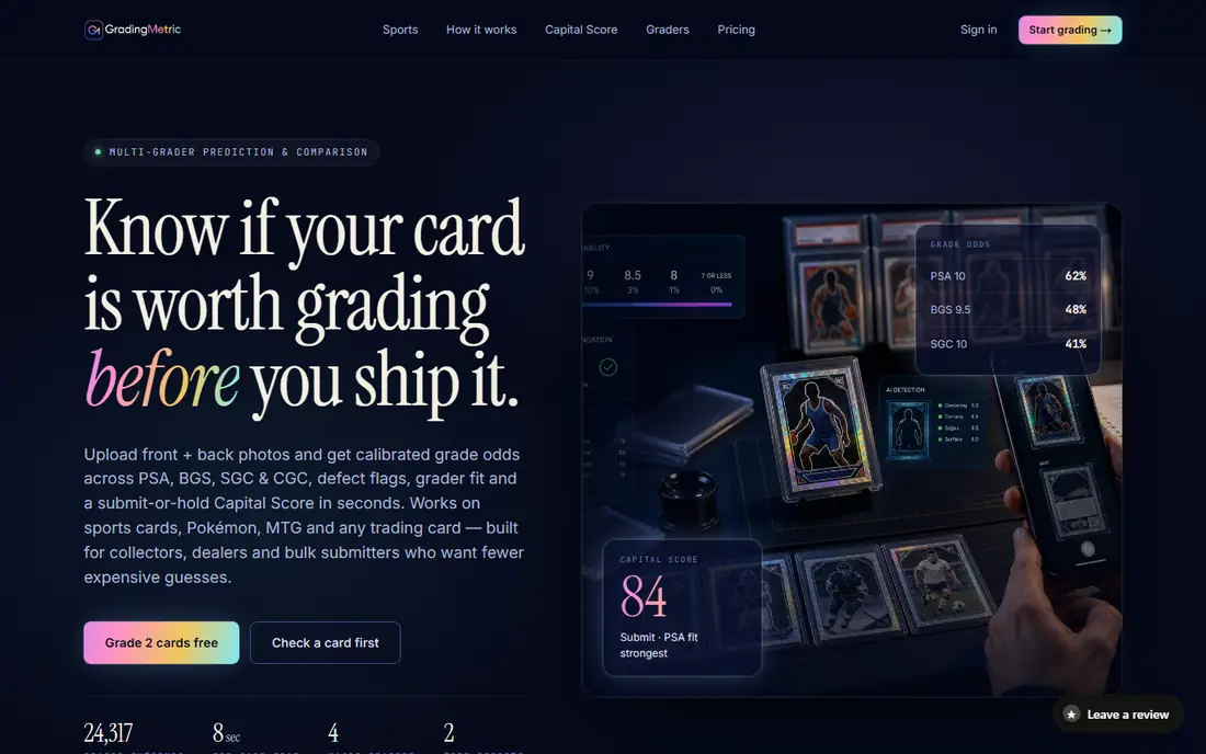 GradingMetric homepage