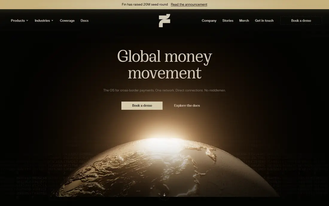Fin homepage