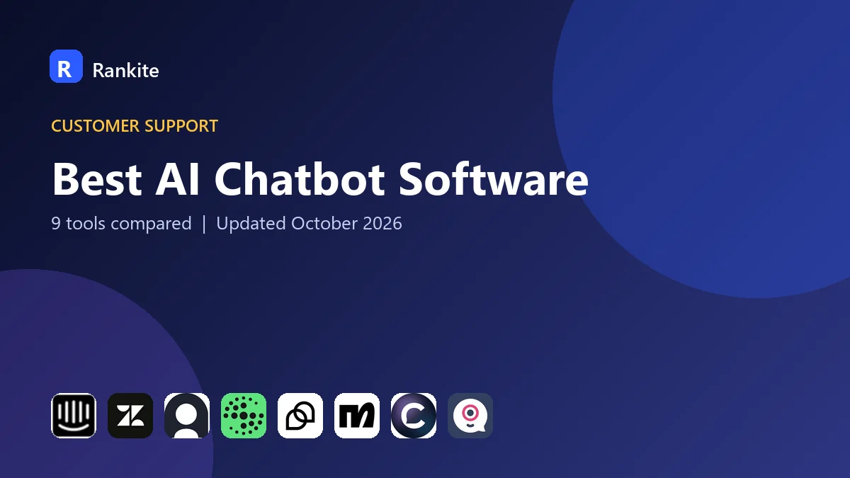 Best AI Chatbot Software in 2026: 9 Tools Compared