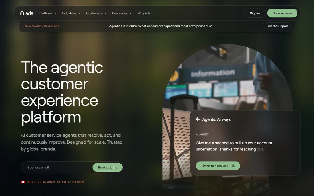 Ada homepage