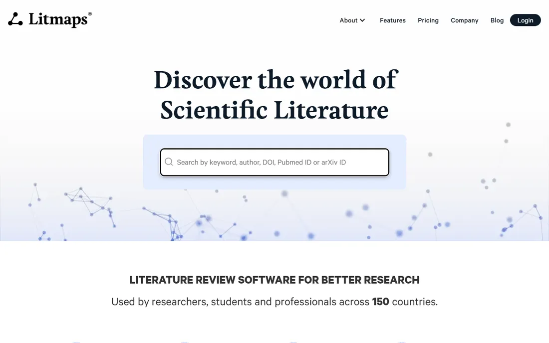 Litmaps homepage