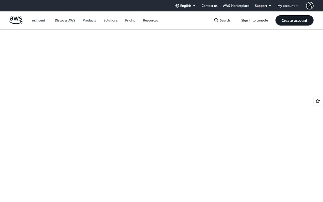 Amazon Q Developer homepage