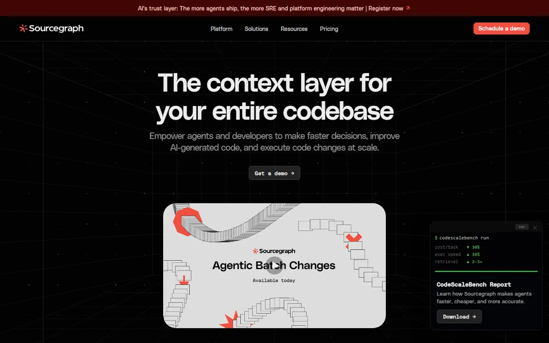 Sourcegraph Cody homepage