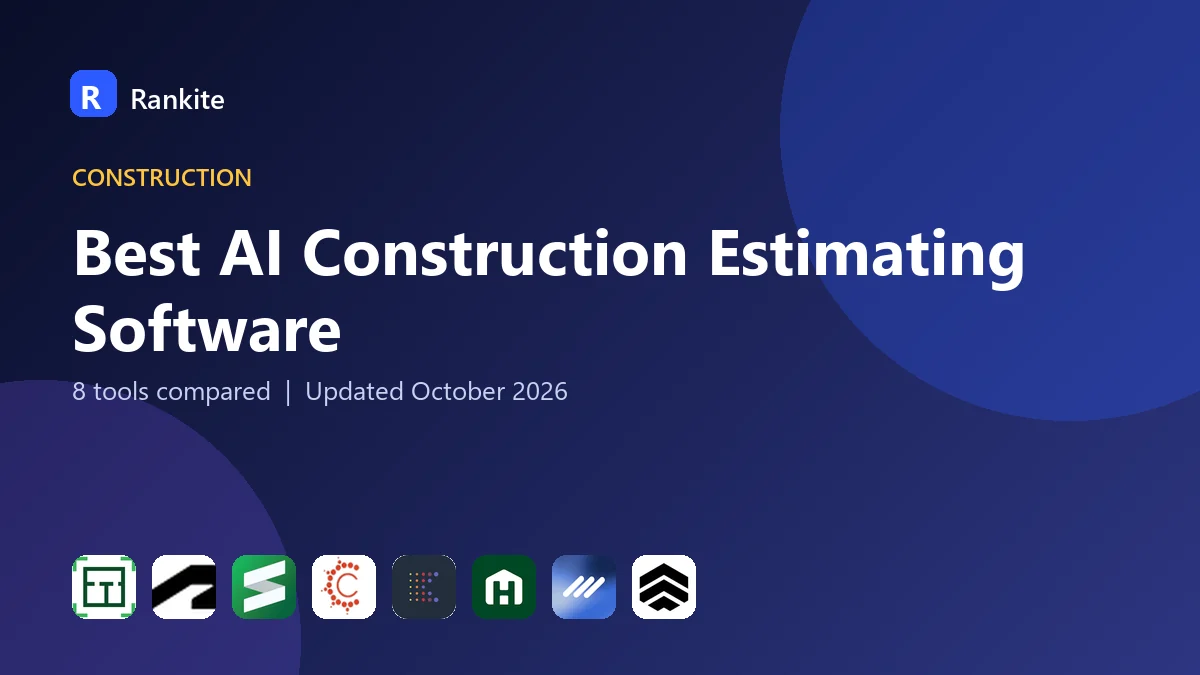 Best AI Construction Estimating Software in 2026: 8 Tools Compared