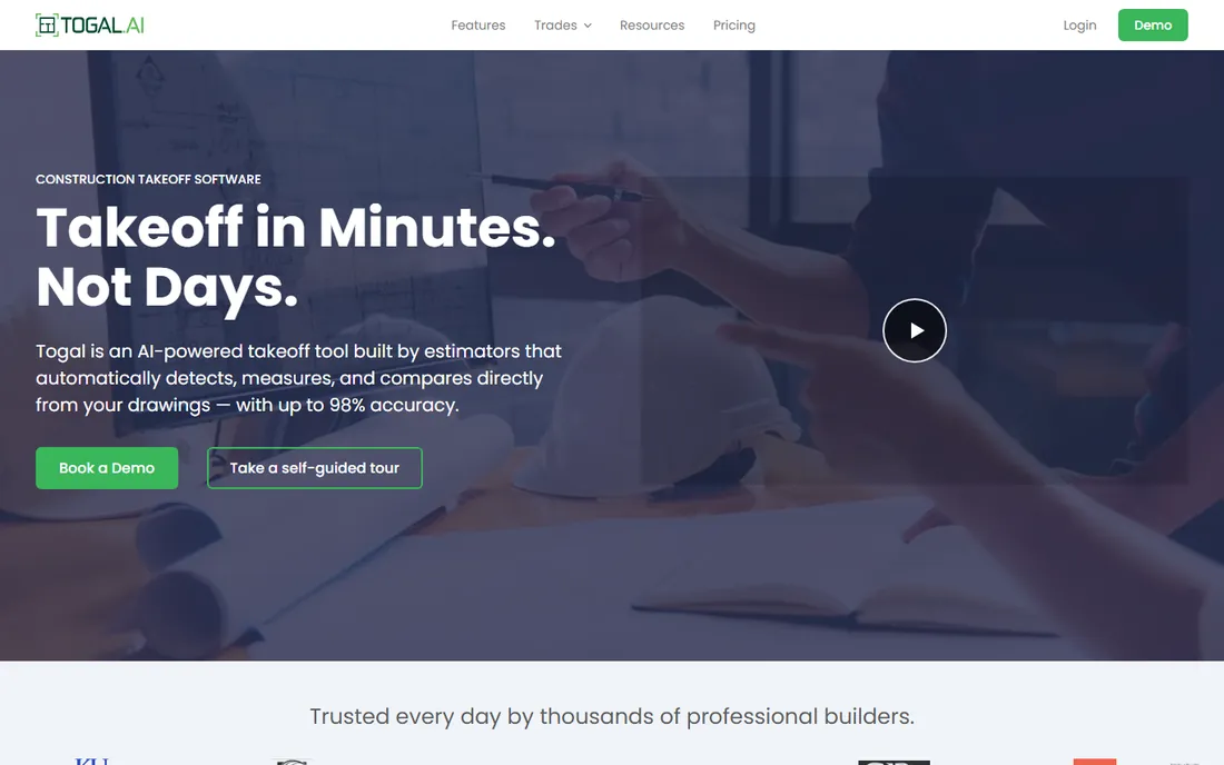 Togal.AI homepage
