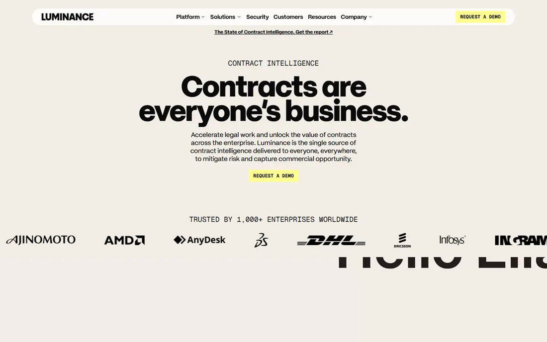Luminance homepage
