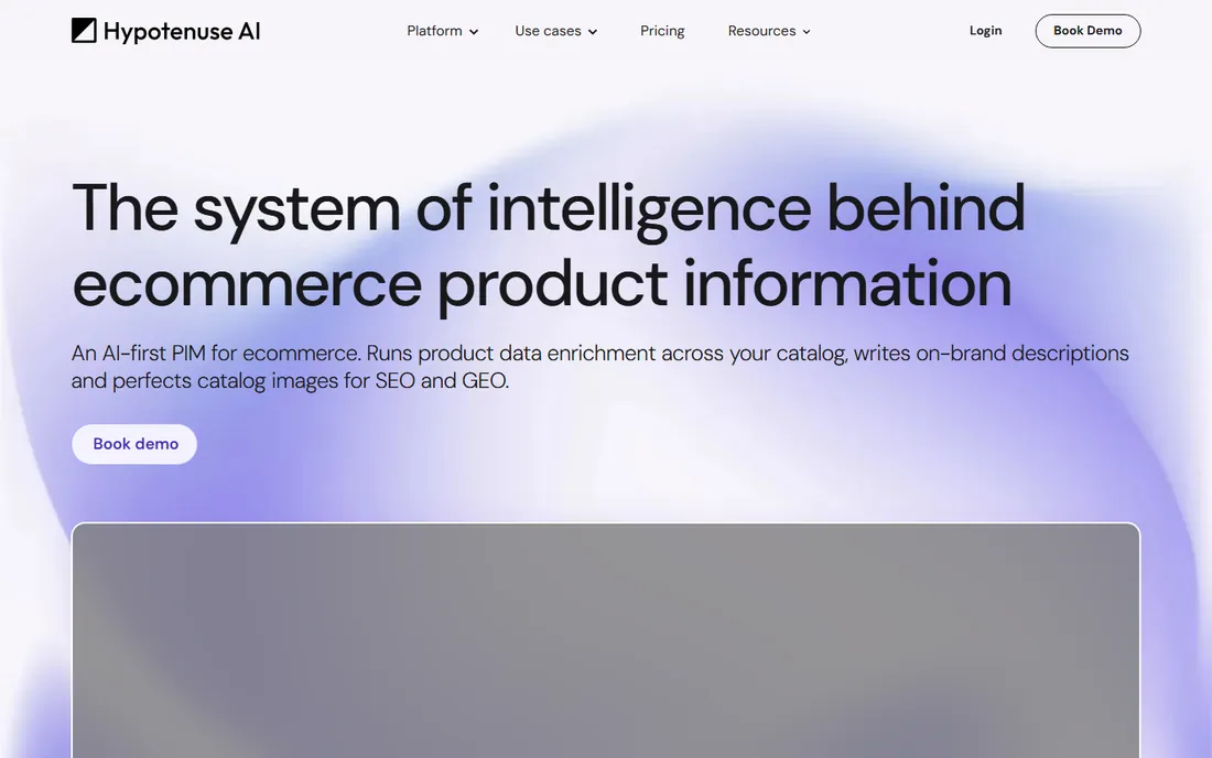 Hypotenuse AI homepage