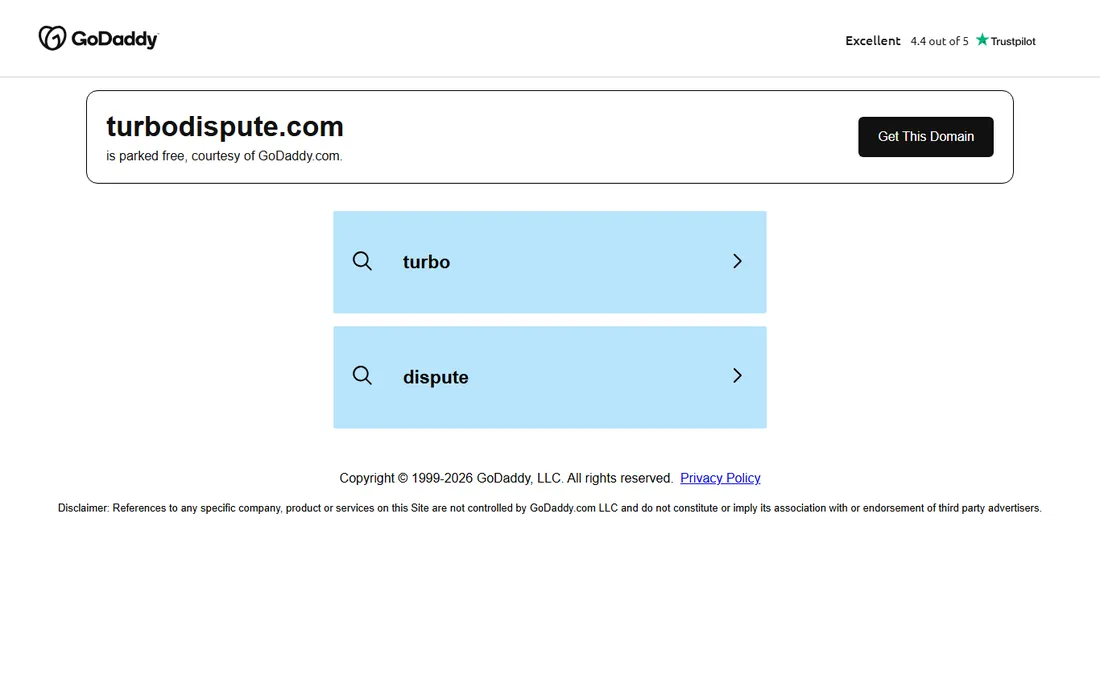 TurboDispute homepage