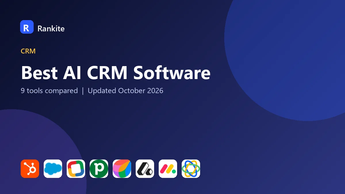 Best AI CRM Software in 2026: 9 Tools Compared