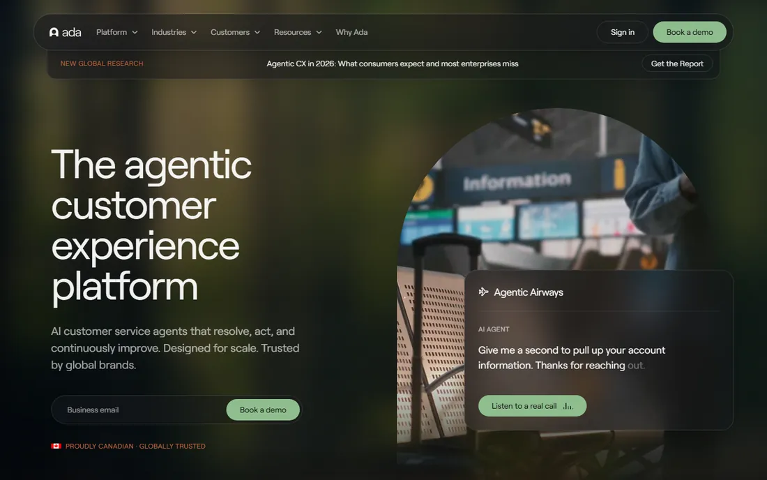 Ada homepage