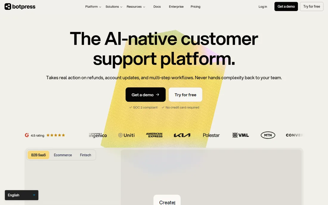 Botpress homepage