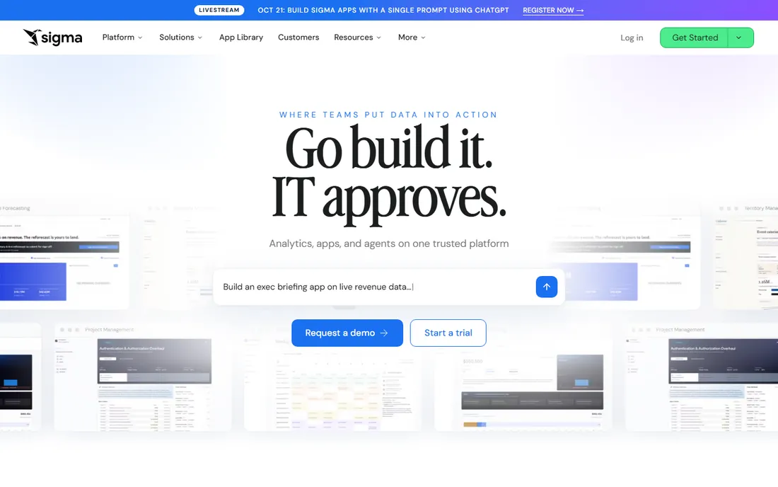 Sigma homepage