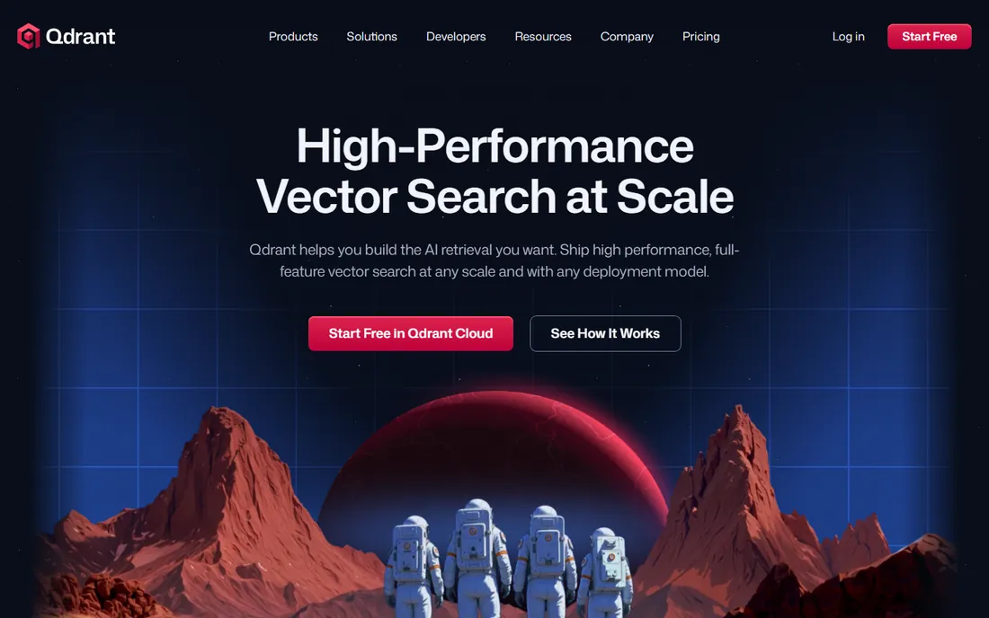 Qdrant homepage
