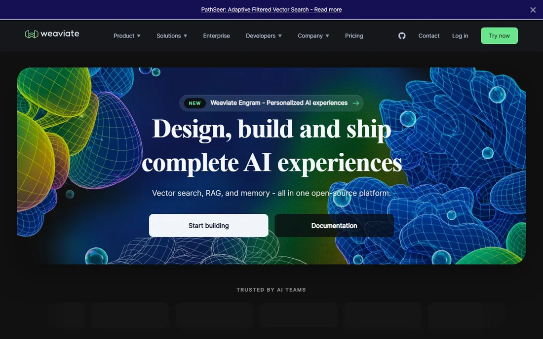 Weaviate homepage