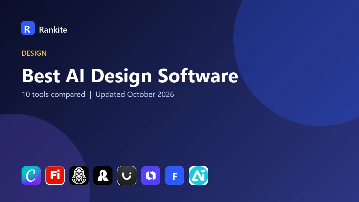 Best AI Design Software in 2026: 10 Tools Compared