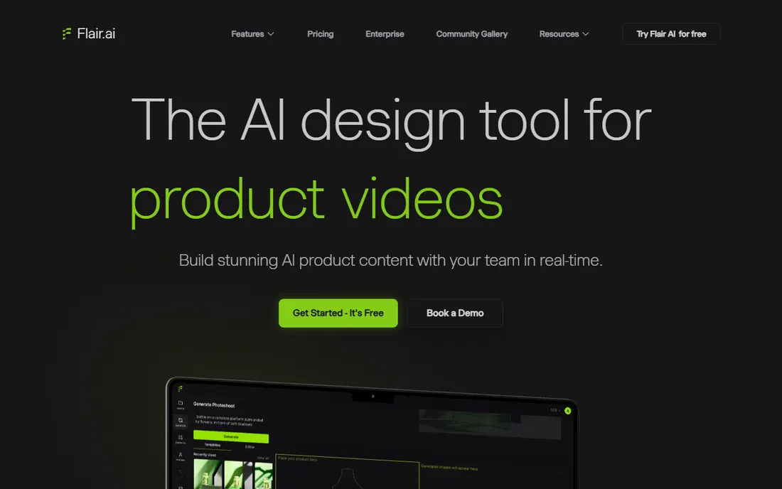 Flair.ai homepage