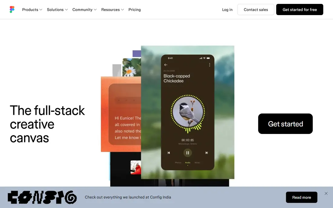 Figma homepage