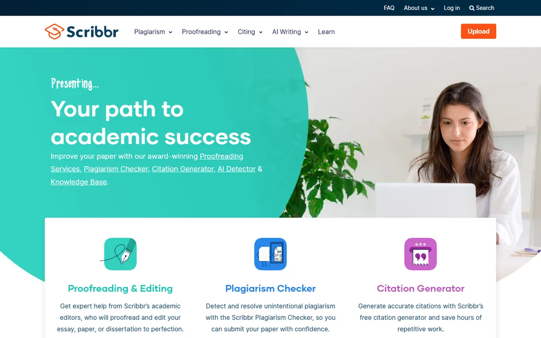 Scribbr homepage