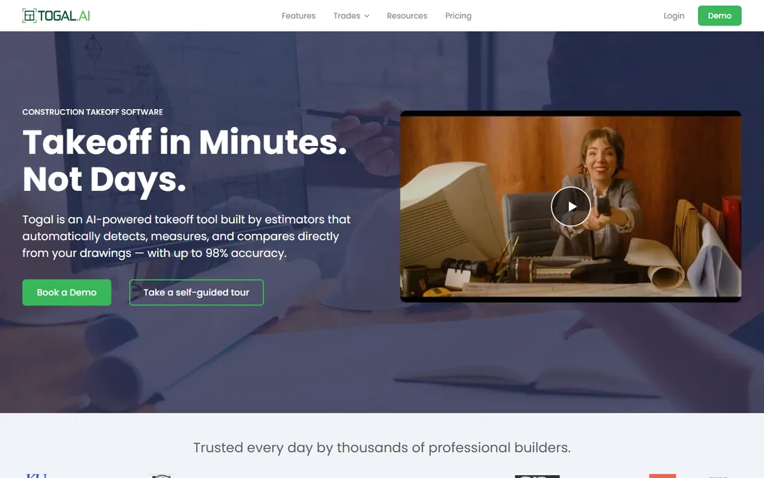 Togal.AI homepage