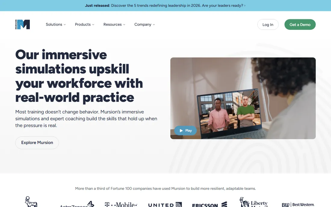 Mursion homepage