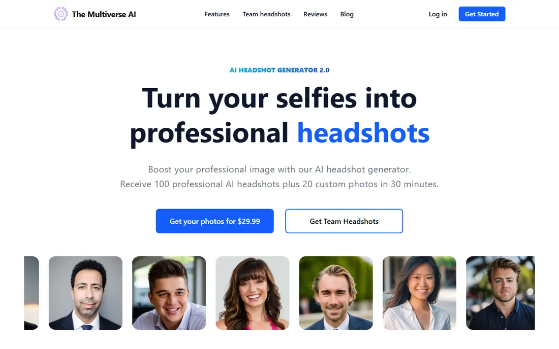 The Multiverse AI homepage