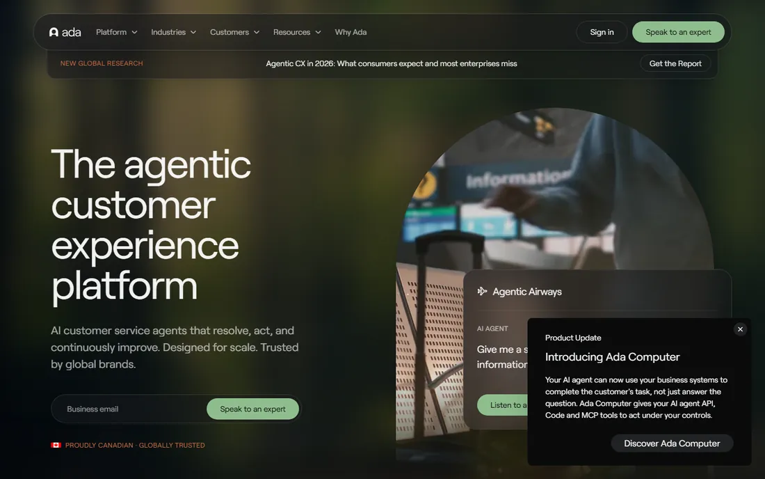 Ada homepage