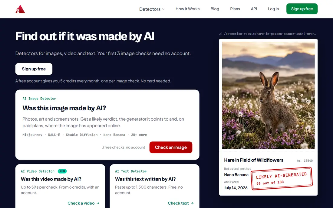 Is It AI homepage