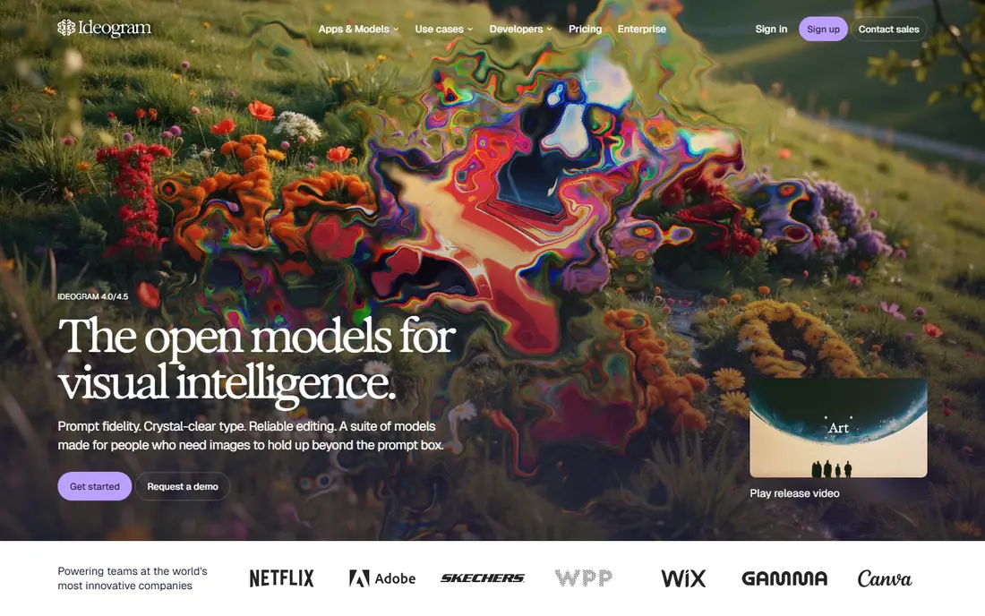 Ideogram homepage